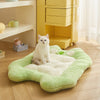  Cozy Haven Pink and Purple Fleece-Lined Cat Bed Mat 