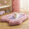  Cozy Haven Pink and Purple Fleece-Lined Cat Bed Mat 