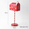 Wrought Iron Post Box Mailbox Sledge Snowman Hotel Front Desk Decoration Ornaments