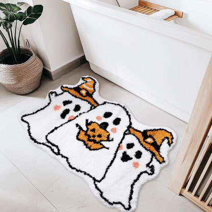  Halloween Ghost Absorbent Rug 