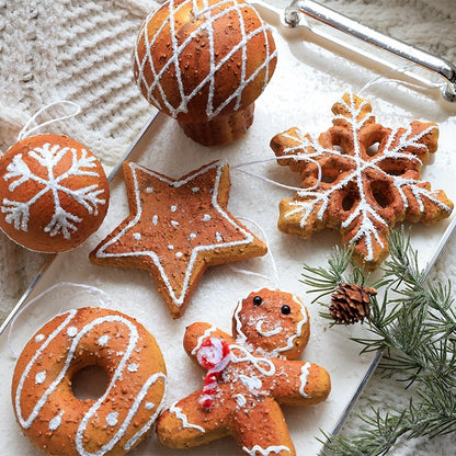  Gingerbread Christmas Tree Ornaments 