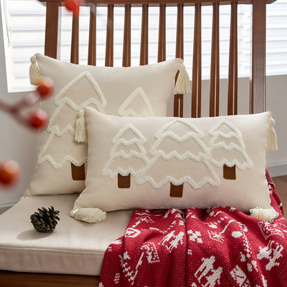  Christmas Embroidery Pillow Case 