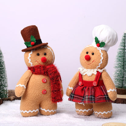 Lebkuchenmann und -frau Weihnachtspuppe