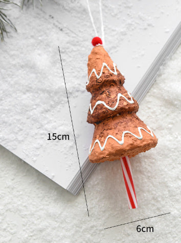  Gingerbread Christmas Tree Ornaments 