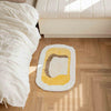 Cream Velvet Bathroom Absorbent Mat Non-slip Carpet