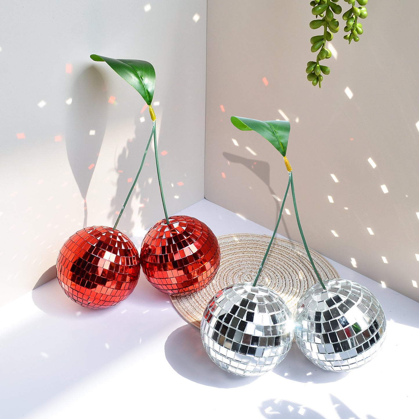  Cherry Disco Ball Ornament 