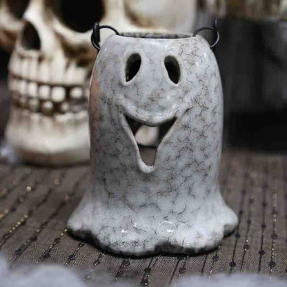  Ghostly Ceramic Halloween Candle Holder 