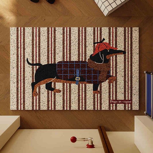  Dogs in Vogue Hound Gentleman Floor Mat 