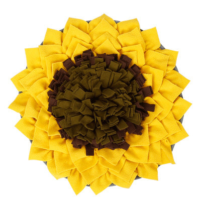 Blossom Snuffle: Sunflower Sniffing Pad for Pets - patchandbagel