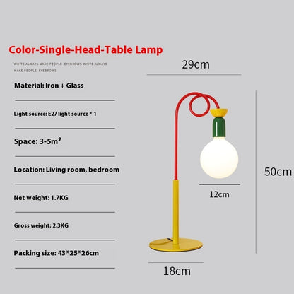  Theme Hotel Homestay Full Spectrum Memphis Medieval Color Fruit Table Lamp 