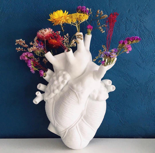 Realistic Heart Vase