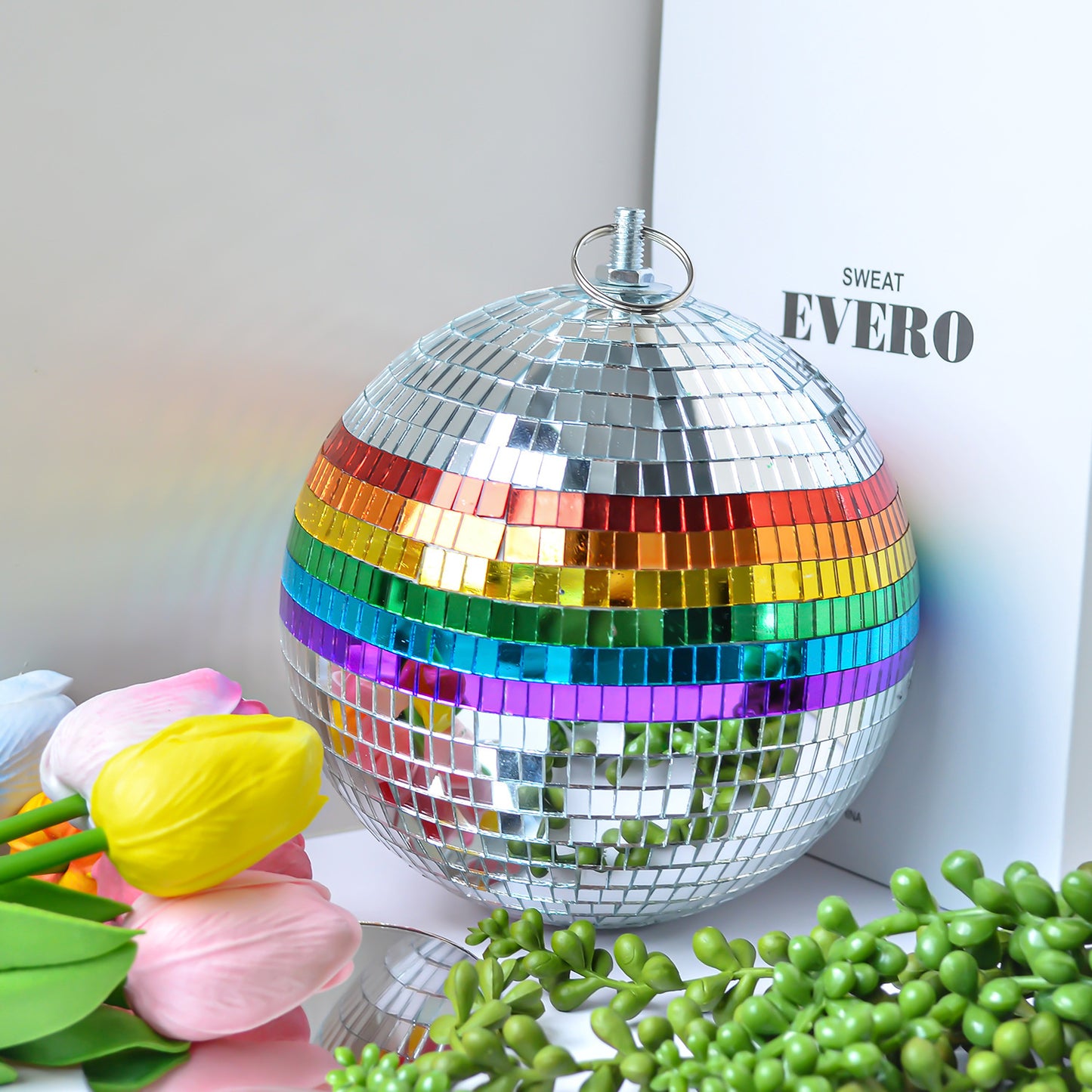  Rainbow Disco Ornament Ball 