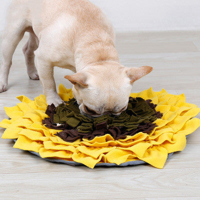  Blossom Snuffle: Sunflower Sniffing Pad for Pets 