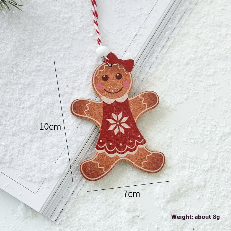  Christmas Wooden Pendant 