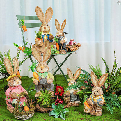 Easter Rabbit Decoration Outdoor Garden Ornament - patchandbagel