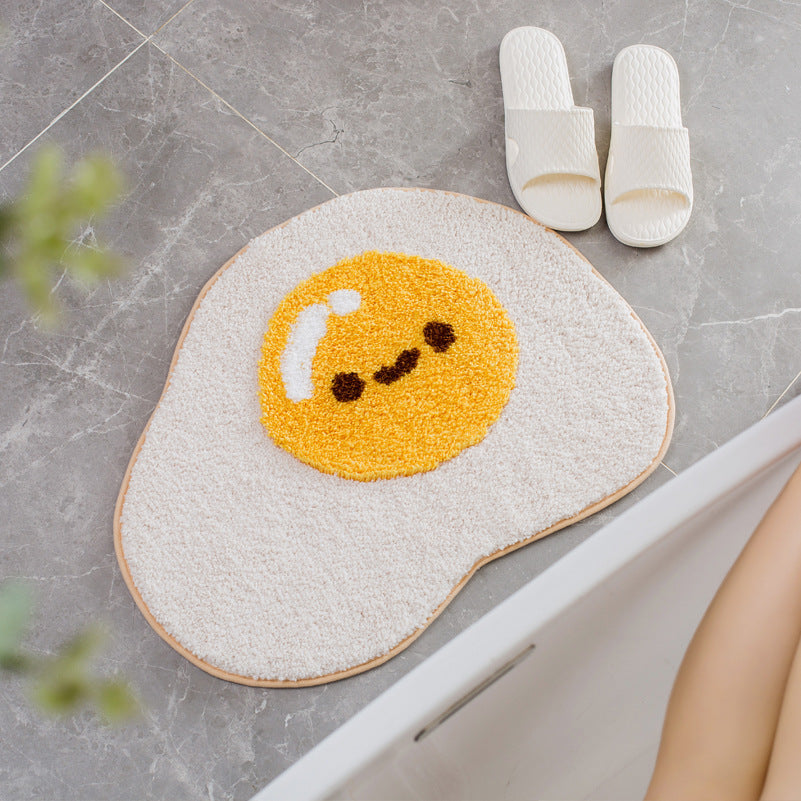 Sunny Side-Up Egg Bathroom Mat - patchandbagel