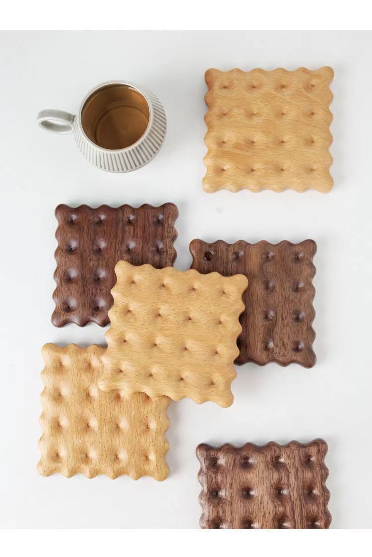 Timber Touch: Elegant Walnut Coasters for Everyday Elegance - patchandbagel