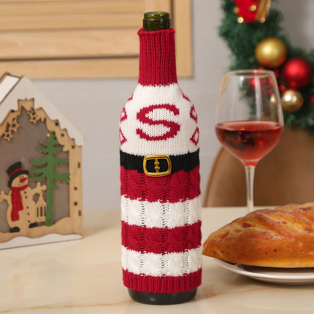  Christmas Letters Wine Bottle Cover 