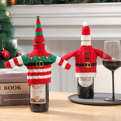  Festive Fizz Knitted Wine Bottle Outfits 