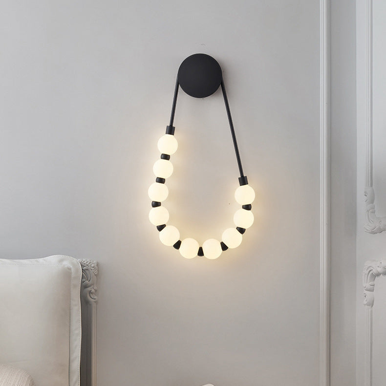  Beaded Elegance Wall Lamp 