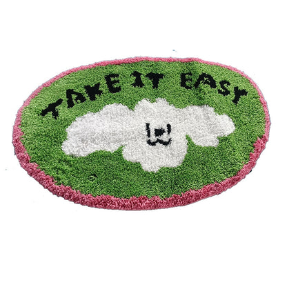  "Take it Easy" Dog Door Mat 