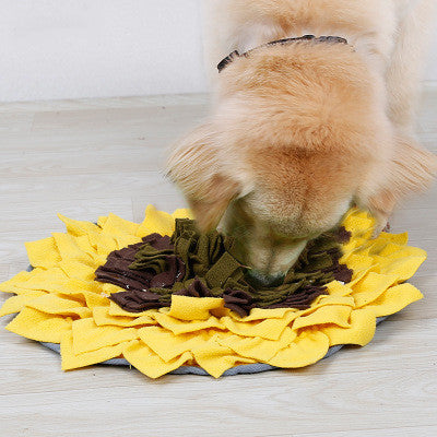 Blossom Snuffle: Sunflower Sniffing Pad for Pets - patchandbagel