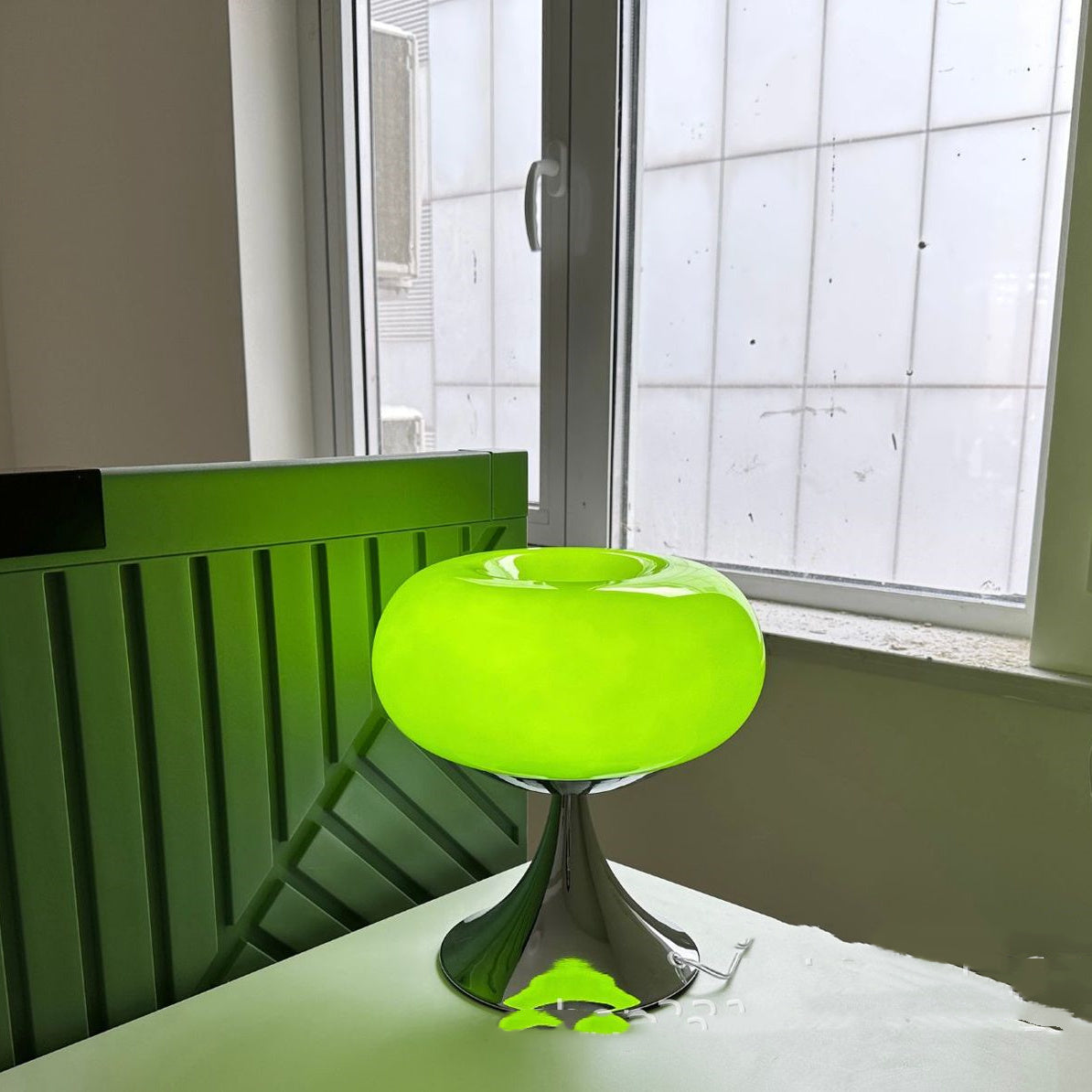  Serene Green Bagel Lamp 