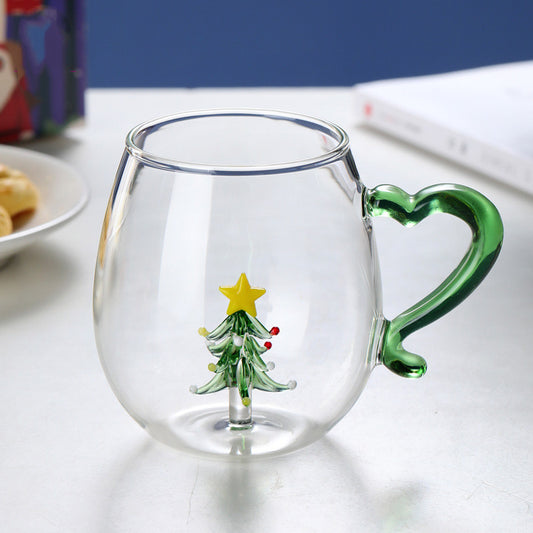  Christmas Glass Cup 