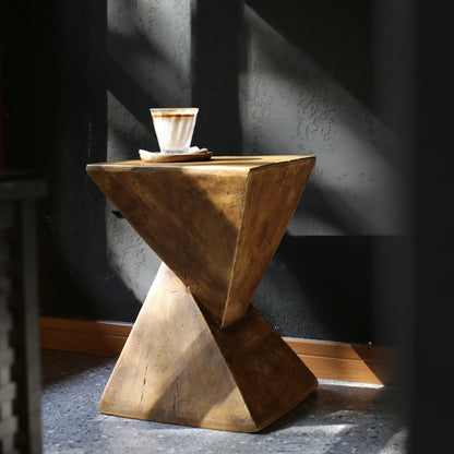  Double Trouble Geometric Triangle Coffee Table 