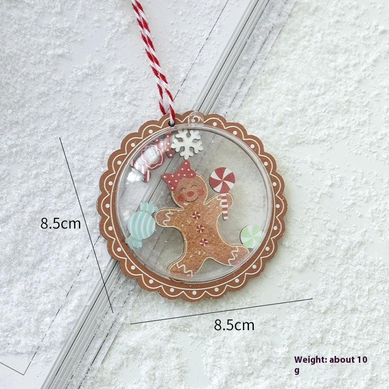  Christmas Wooden Pendant 