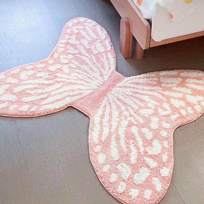  Pink Butterfly Carpet Rug 