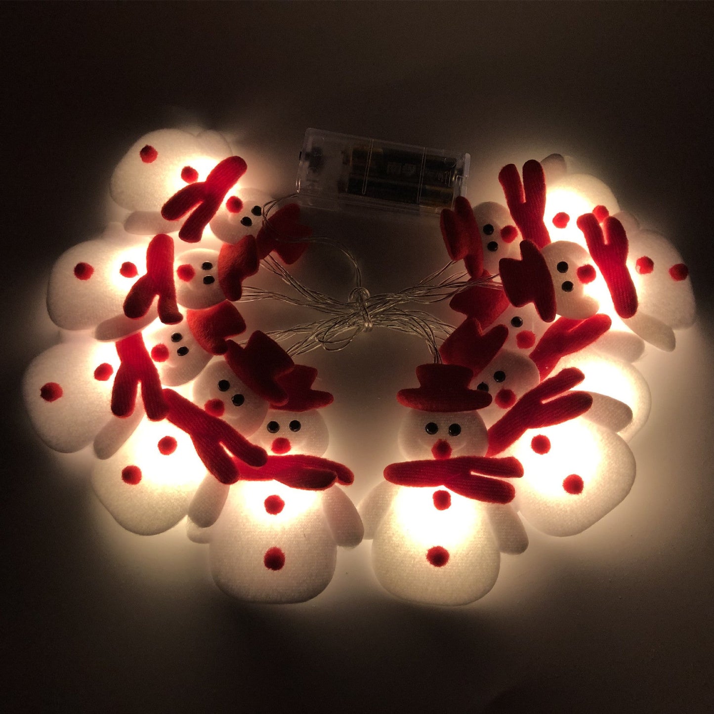 Snowman LED String Lights Garland - patchandbagel