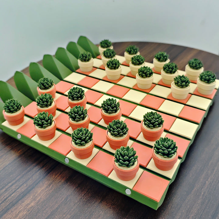 3D Printed Cactus Chess Set 