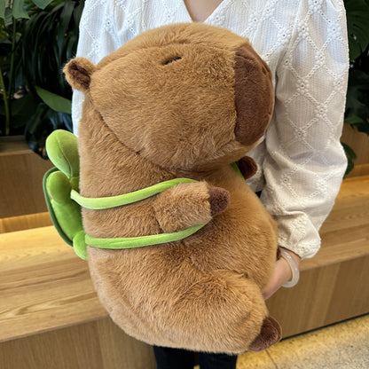 Hamburger Backpack Capybara Plush Toy
