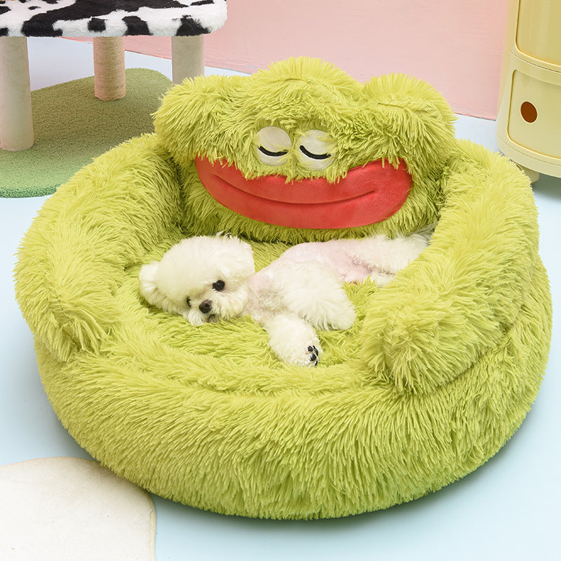  Snuggle Monster Cozy Thermal Pet Bed 