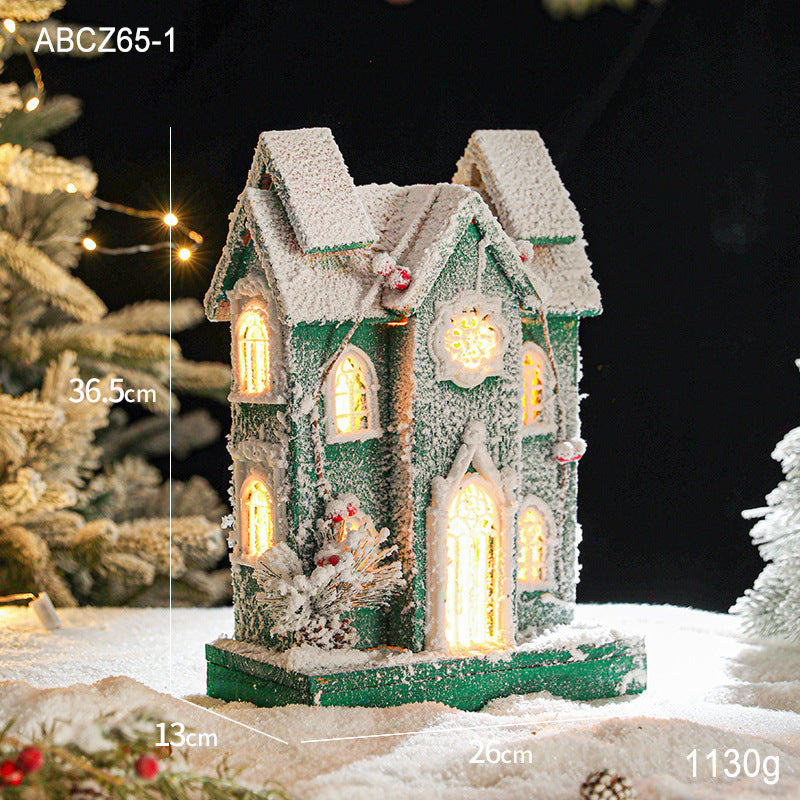  Christmas Snow House Ornament 