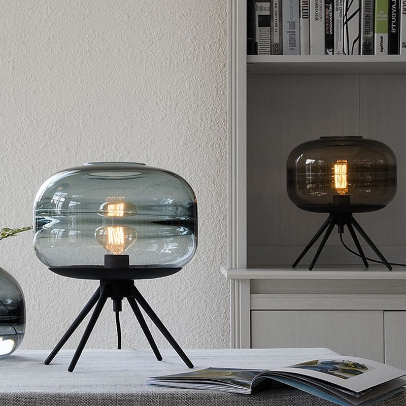  Hand-blown Artisan Glass Table Lamp 