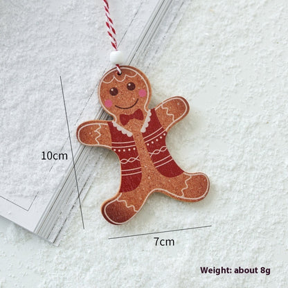  Christmas Wooden Pendant 