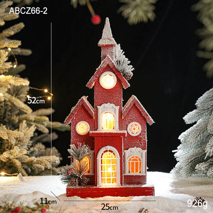  Christmas Snow House Ornament 