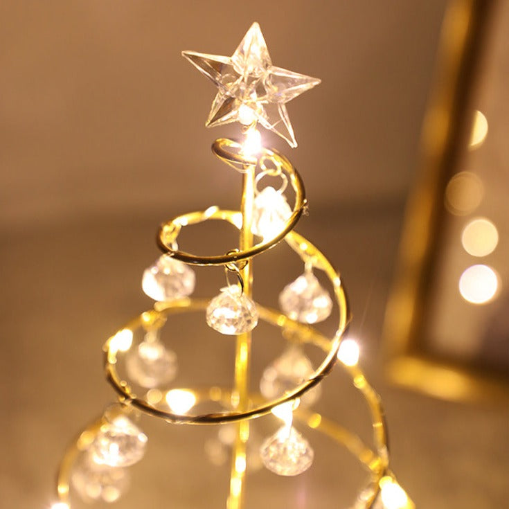 Crystal Christmas Tree Table Lamp - patchandbagel
