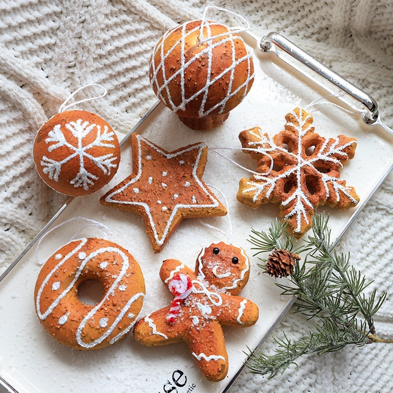  Gingerbread Christmas Tree Ornaments 