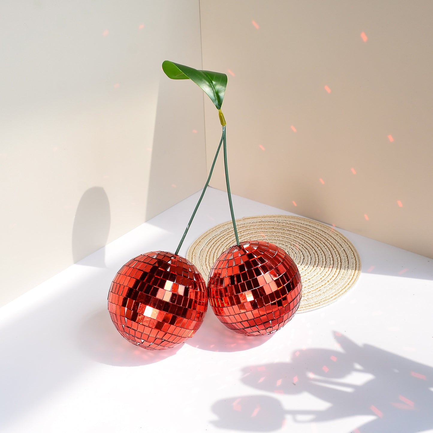  Cherry Disco Ball Ornament 