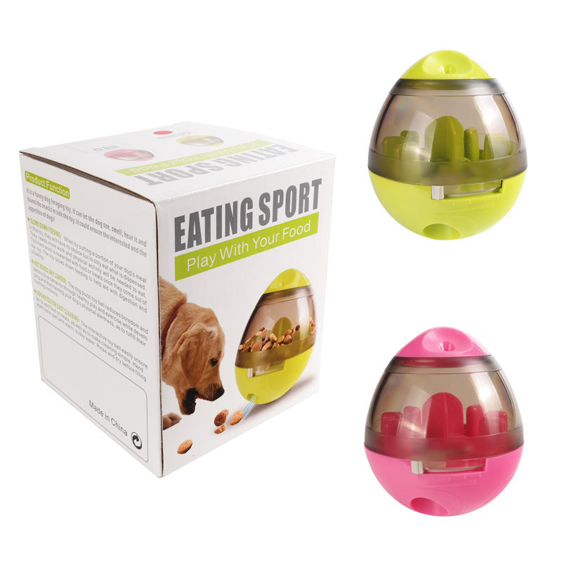  Rolling Egg Pet Food Feeder Dispenser Toy 