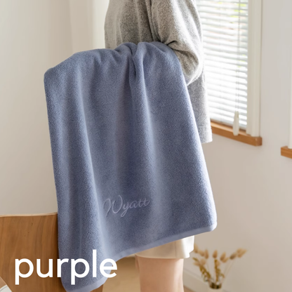  Personalized Name Embroidery Bath Towel 