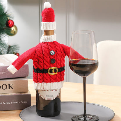  Festive Fizz Knitted Wine Bottle Outfits 