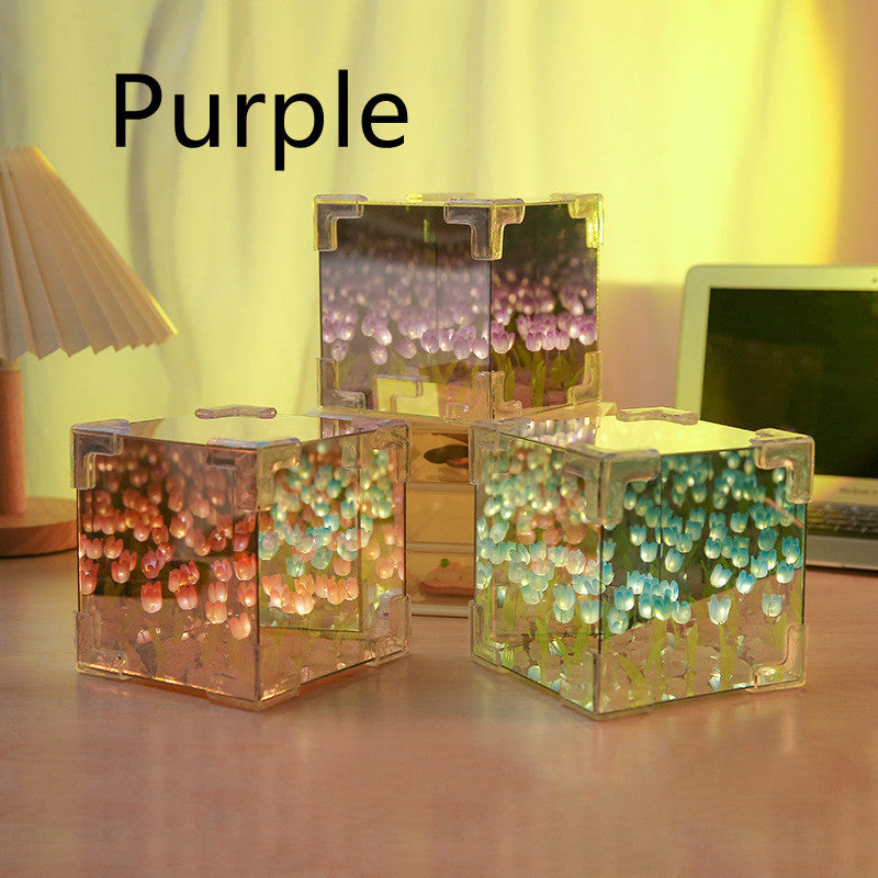  Tulips Bouquet Cube Lamp 