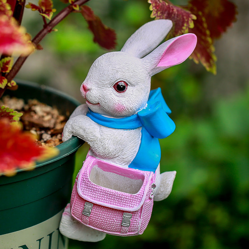 Sneaky Rabbit Animals Small Ornament - patchandbagel