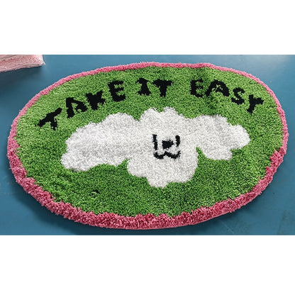  "Take it Easy" Dog Door Mat 