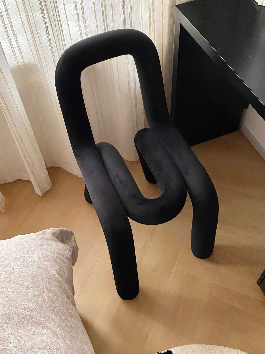 Chaise Twister Paperclip avec dossier