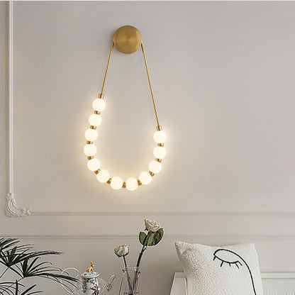  Beaded Elegance Wall Lamp 